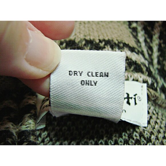 Serengeti Womens 2X Wool Jacket Shacket Sweater Tan Black Plaid Button Up Pocket - Picture 5 of 11